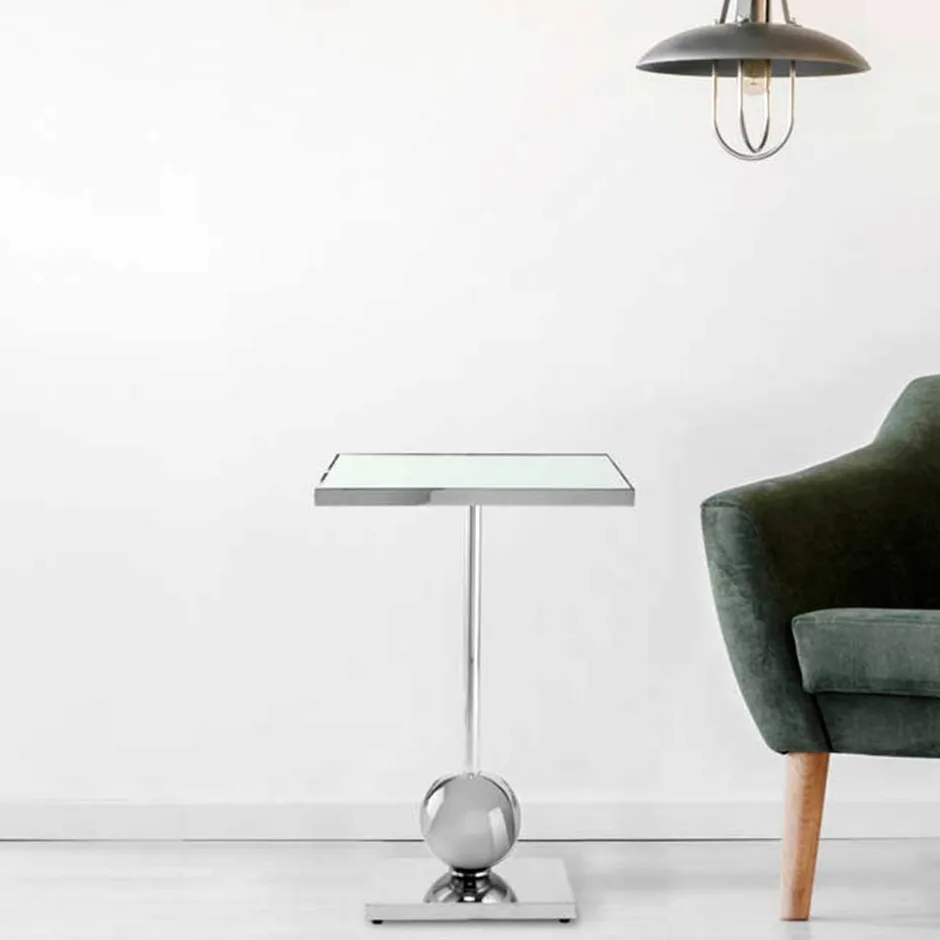 Beistelltisch mit Spiegelglas-Platte - Lusa^Wohnen Clearance