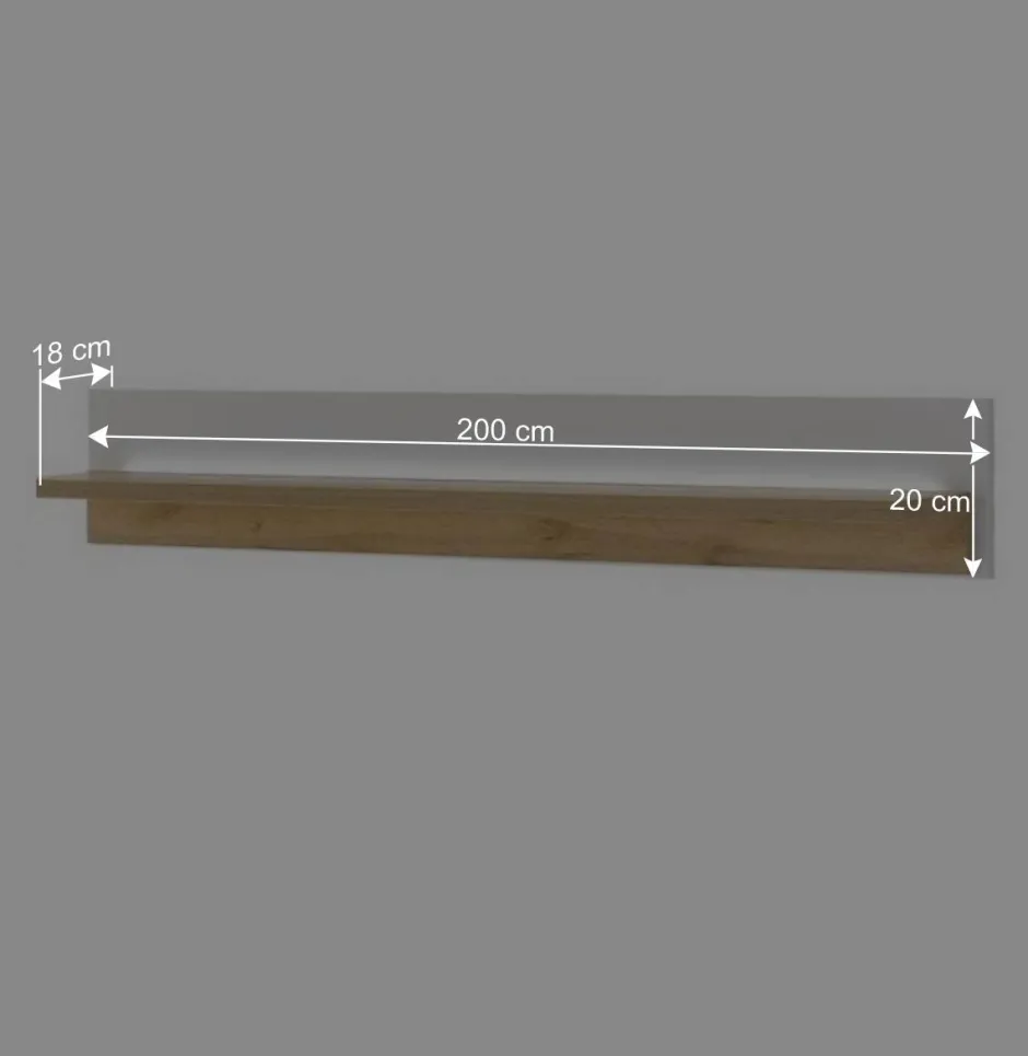 Wohnen Beleuchtete TV Anbauwand Möbelset - Racelyn (dreiteilig)