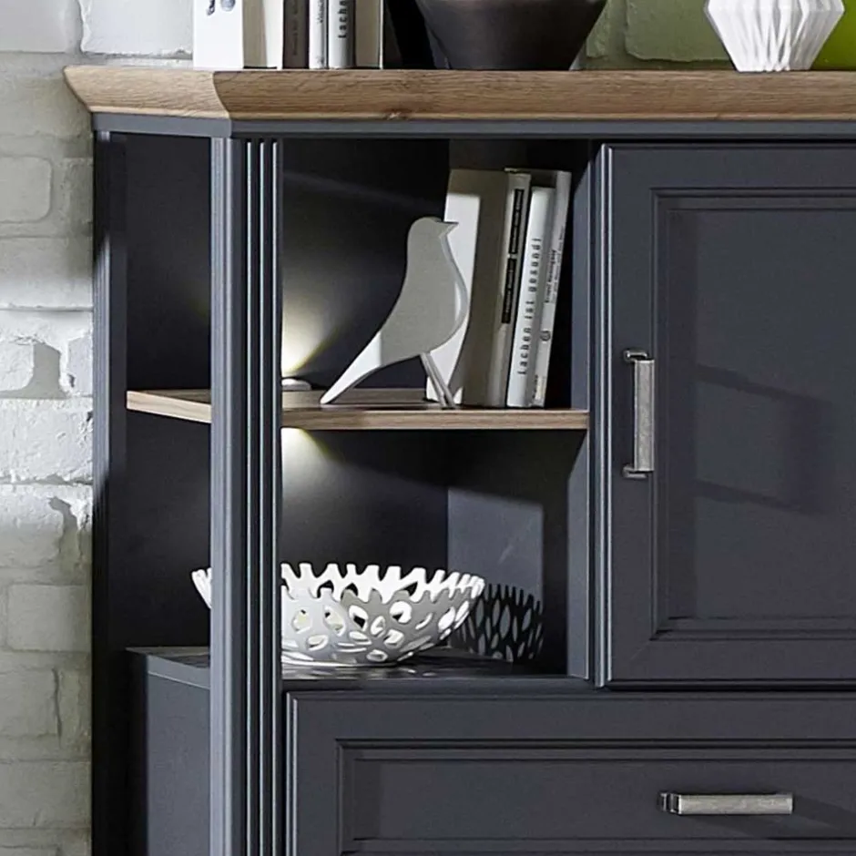 Beleuchtete TV Wohnwand Landhaus - Thumbs (vierteilig)^Wohnen Hot