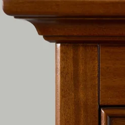 Wohnen Beleuchtete Vitrine in Walnuss Braun - Istefanio