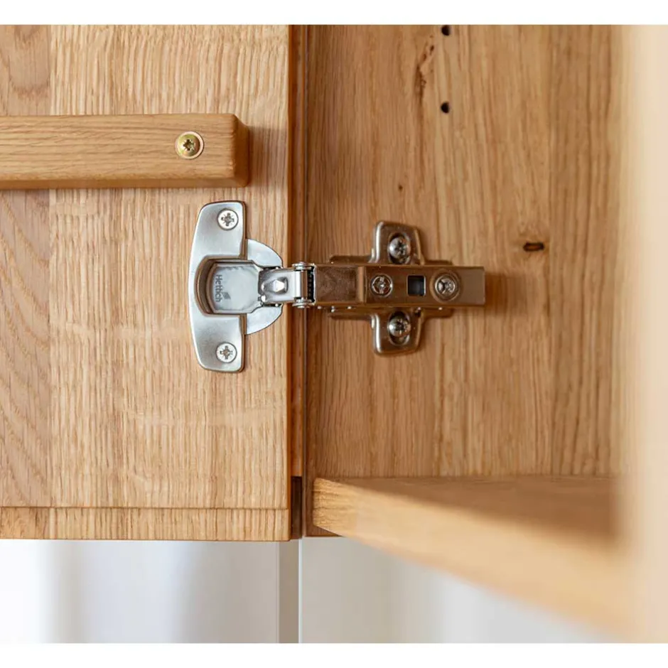 Wohnen Beleuchteter Vitrinenschrank 2-türig - Cocondar