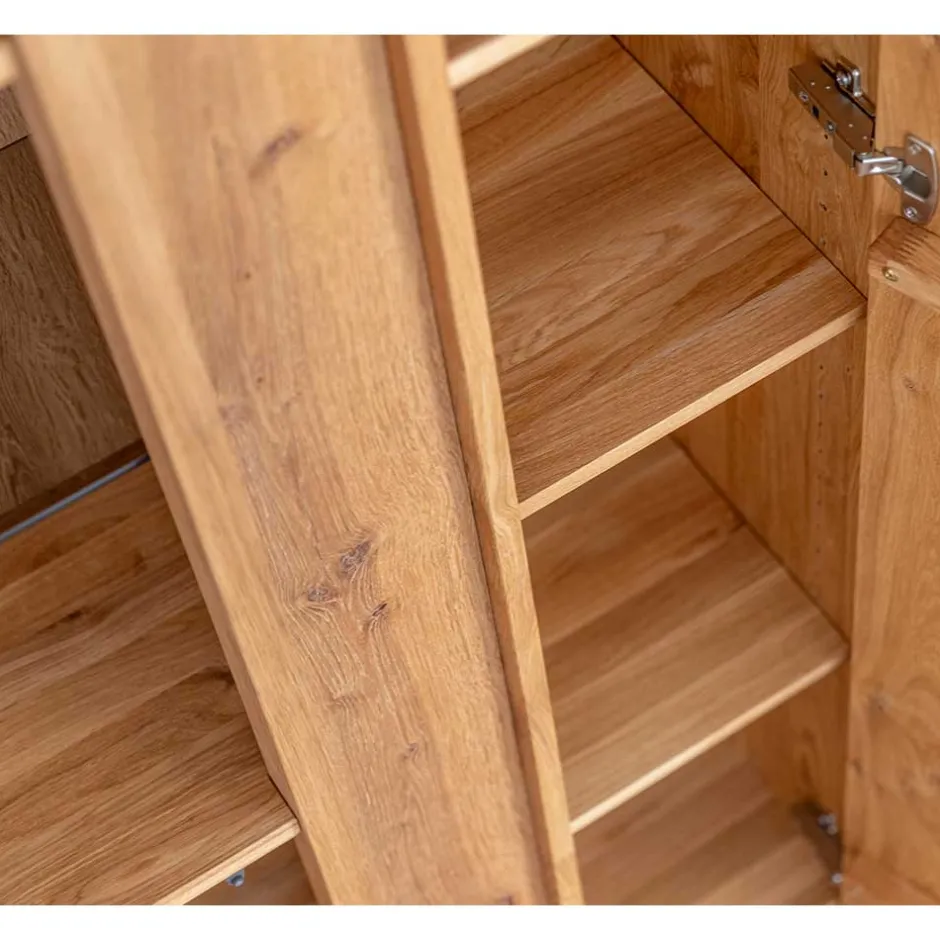 Wohnen Beleuchteter Vitrinenschrank 2-türig - Cocondar