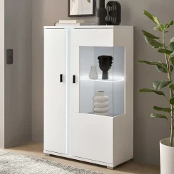 Beleuchteter Vitrinenschrank 125 cm hoch - Tirol^Wohnen New