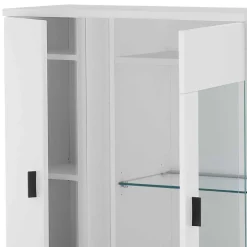 Beleuchteter Vitrinenschrank 125 cm hoch - Tirol^Wohnen New