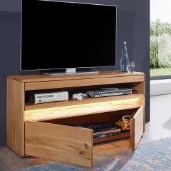 Beleuchtetes TV Element aus massiver Wildeiche - Acmida^Wohnen Hot
