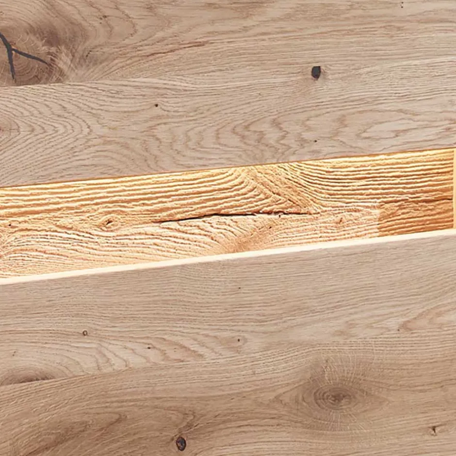 Beleuchtetes TV Element aus massiver Wildeiche - Acmida^Wohnen Hot