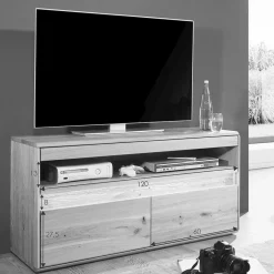 Beleuchtetes TV Element aus massiver Wildeiche - Acmida^Wohnen Hot