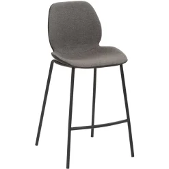 Bequemer Barstuhl in Anthrazit & Schwarz - Ambrogio^Wohnen New