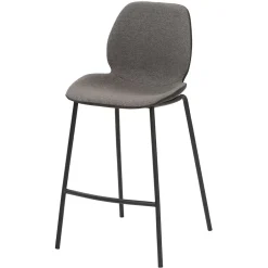 Bequemer Barstuhl in Anthrazit & Schwarz - Ambrogio^Wohnen New