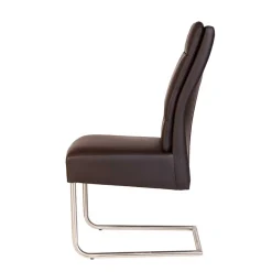 Bequemer Polsterstuhl in Braun - Rick (2er Set)^Wohnen Hot