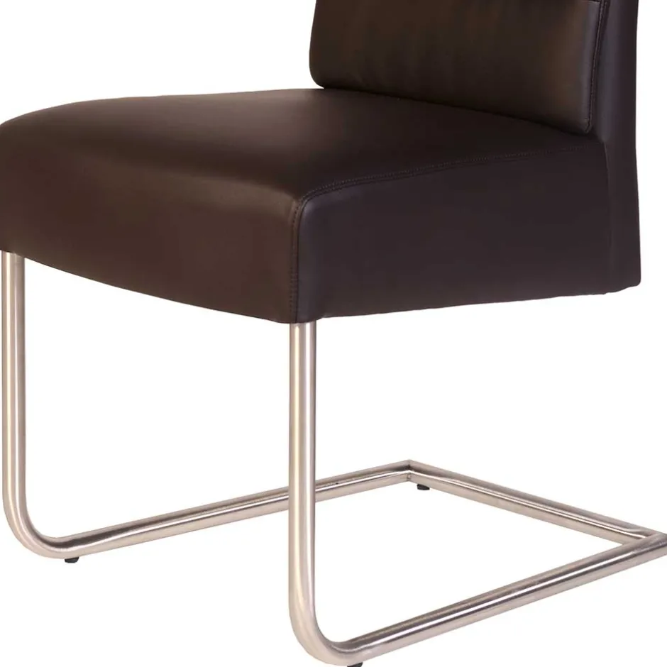 Bequemer Polsterstuhl in Braun - Rick (2er Set)^Wohnen Hot