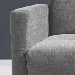 Bequemes Flachgewebe Faltsofa in Grau - Yirma^Wohnen Outlet