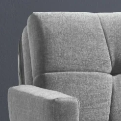 Bequemes Flachgewebe Faltsofa in Grau - Yirma^Wohnen Outlet