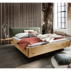 Wohnen Bett - schwebende Optik mit Ablagen - Bolizia (dreiteilig)