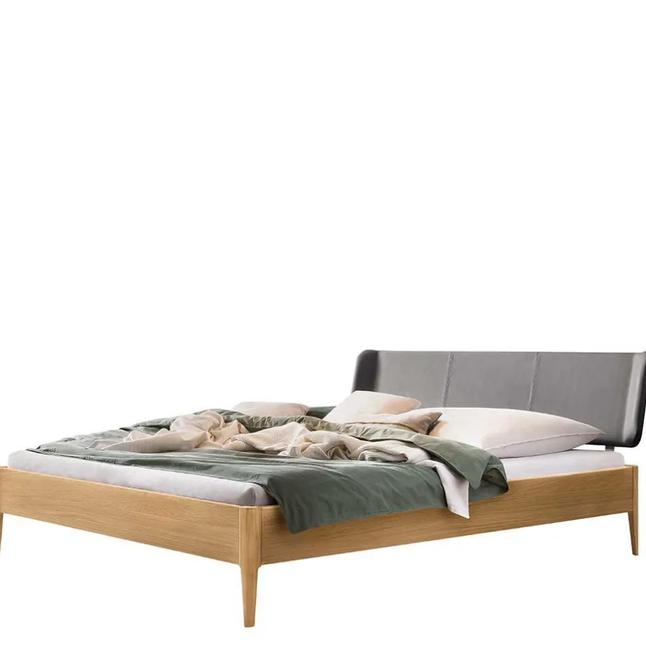 Bett aus Massivholz Eiche Hell - Borna^Wohnen Clearance