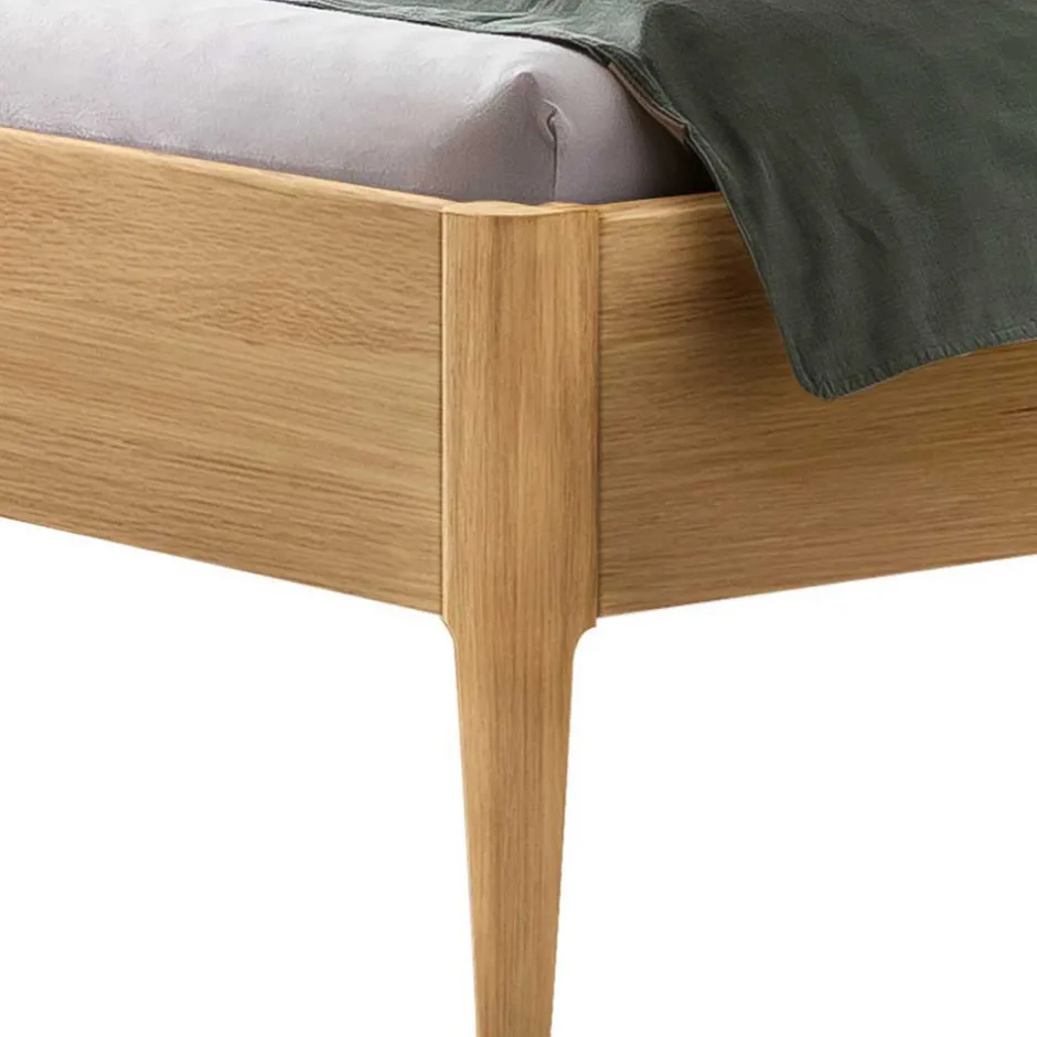 Bett aus Massivholz Eiche Hell - Borna^Wohnen Clearance