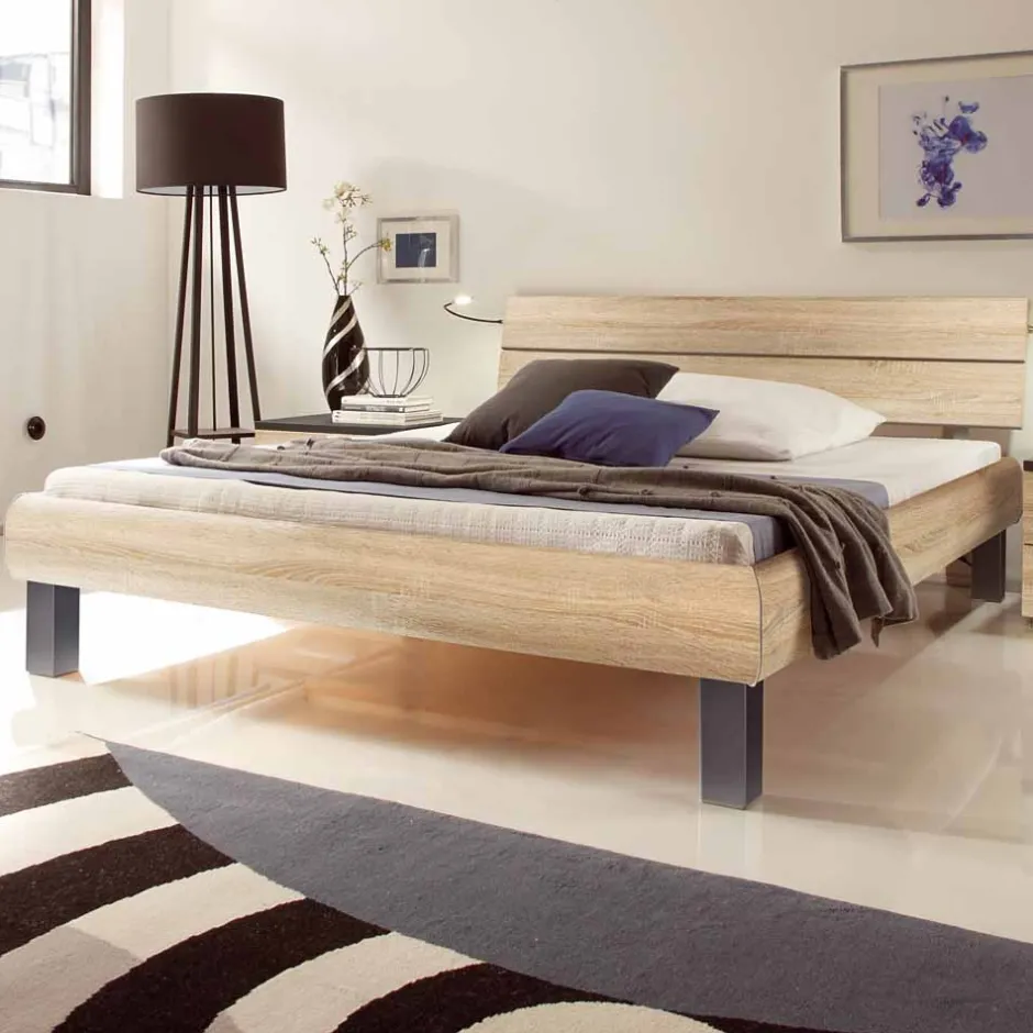 Bett Fulia mit geteiltem Kopfteil^Wohnen Discount