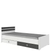 Wohnen Bett in Weiß mit Dunkelgrau - Tamba