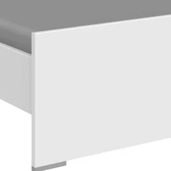 Wohnen Bett in Weiß mit Dunkelgrau - Tamba