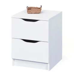 Wohnen Bett Kommode Danjala in Weiß