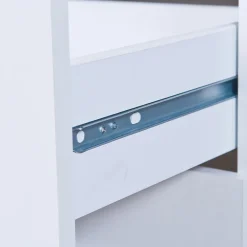 Wohnen Bett Kommode Danjala in Weiß