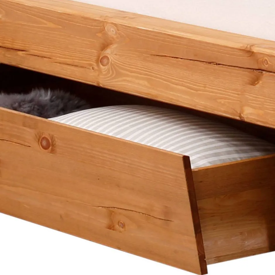 Wohnen Bett mit Kufengestell aus Holz - Kalastania