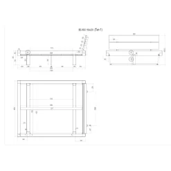 Wohnen Bett mit Kufengestell aus Holz - Kalastania