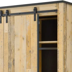 Wohnen Bett mit Nachtkonsolen & Schrank - Naiavio (vierteilig)