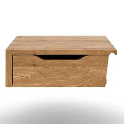 Wohnen Bett mit Nachtkonsolen aus Wildeiche - Grenadys (dreiteilig)