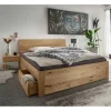Bett mit vier Schubladen aus Wildeiche - Zennian (dreiteilig)^Wohnen Clearance