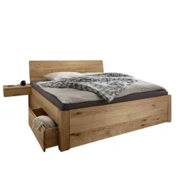 Bett mit vier Schubladen aus Wildeiche - Zennian (dreiteilig)^Wohnen Clearance