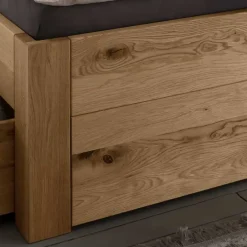 Bett mit vier Schubladen aus Wildeiche - Zennian (dreiteilig)^Wohnen Clearance