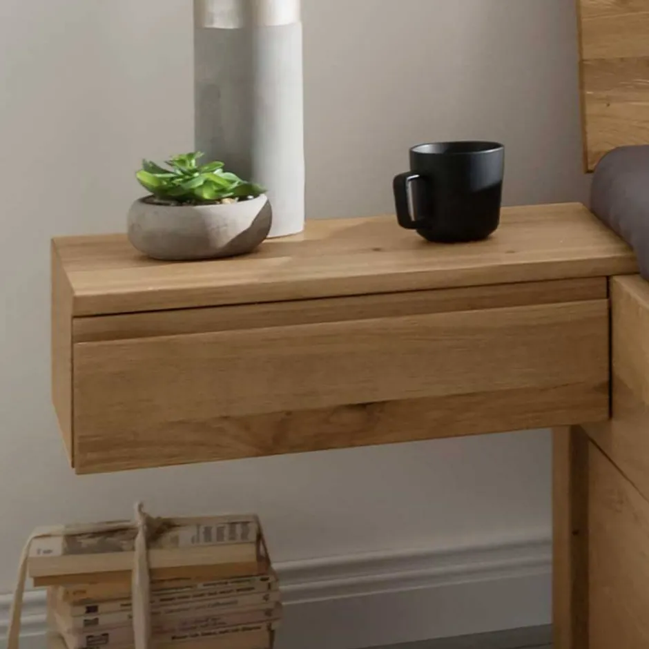 Bett mit vier Schubladen aus Wildeiche - Zennian (dreiteilig)^Wohnen Clearance