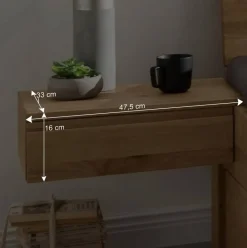 Bett mit vier Schubladen aus Wildeiche - Zennian (dreiteilig)^Wohnen Clearance