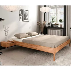 Bett ohne Kopfteil aus Kernbuche Massivholz - Bracco^Wohnen Hot