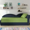 Bett Recamiere in Hellgrün und Dunkelblau - Cobagon^Wohnen