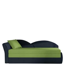 Bett Recamiere in Hellgrün und Dunkelblau - Cobagon^Wohnen