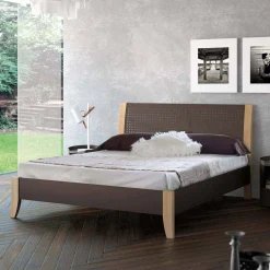 Bett Ternin in Braun Stahl^Wohnen New