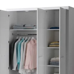 Bett und Nachtkommode und Schrank Set - Ellen^Wohnen Best