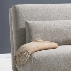 Bettcouch in Beige & Eiche - Memphis^Wohnen Outlet