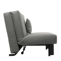 Wohnen Bettcouch ohne Armlehnen in Hellgrau Stoff - Mariolina