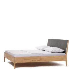 Bettgestell aus Holz Wildeiche Honig - Nicono^Wohnen New