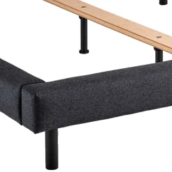 Bettgestell in Dunkelgrau mit 140x200 Liegefläche - Vladin^Wohnen