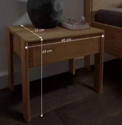 Bettgestell und Nachtkommoden aus Holz - Waving (dreiteilig)^Wohnen Hot