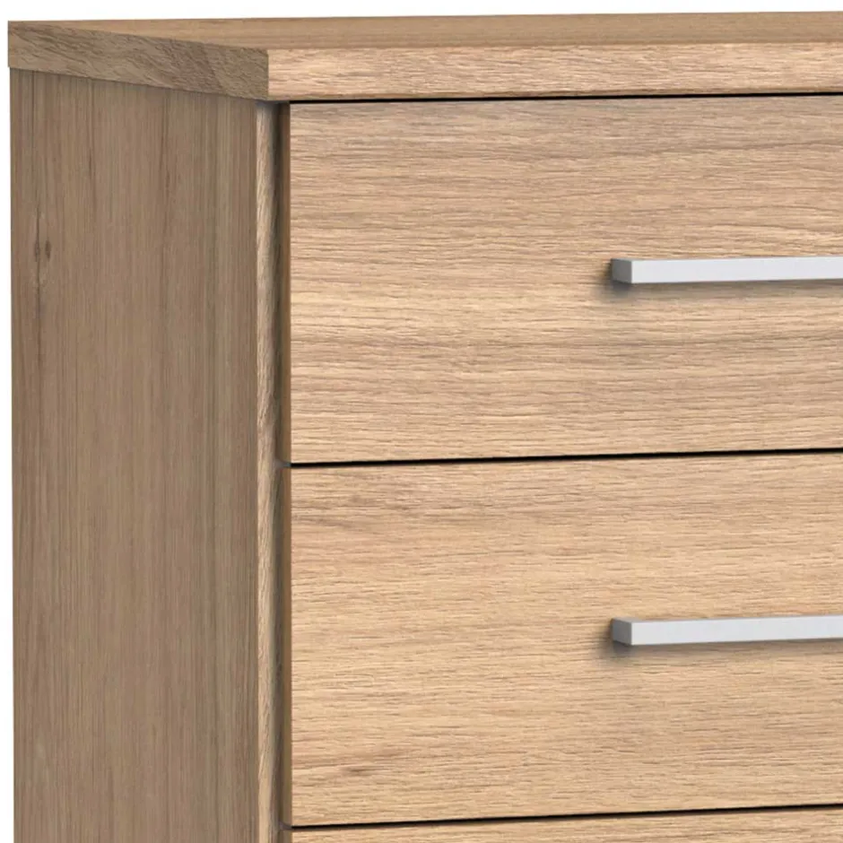 Wohnen Bettkommode in Eiche Nachbildung - Osicria