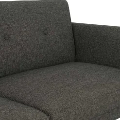 Wohnen Bettsofa in Grau und Natur - Emiria