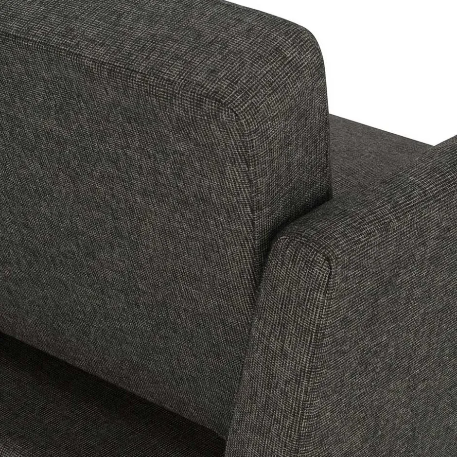 Wohnen Bettsofa in Grau und Natur - Emiria