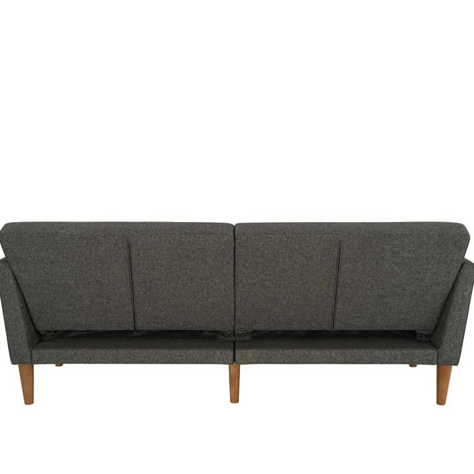 Wohnen Bettsofa in Grau und Natur - Emiria