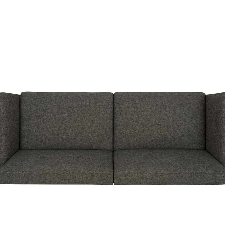 Wohnen Bettsofa in Grau und Natur - Emiria