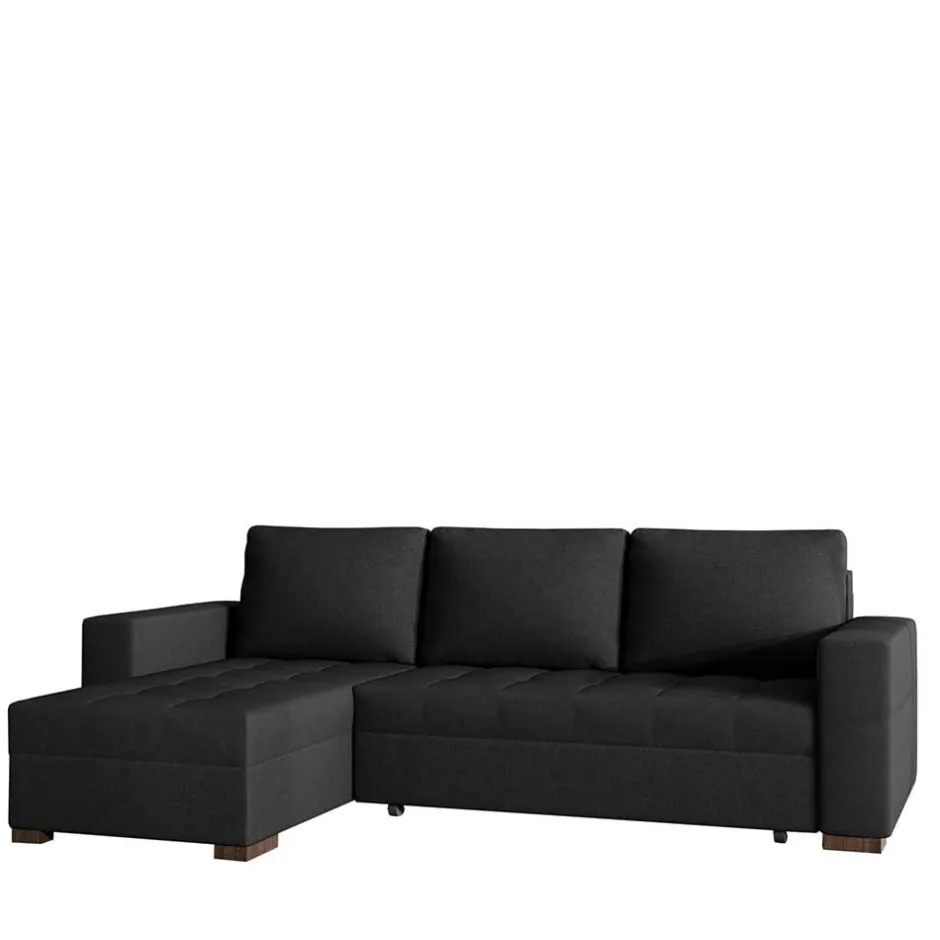 Bettsofa in Schwarzbraun Stoffbezug - Zyret^Wohnen Outlet
